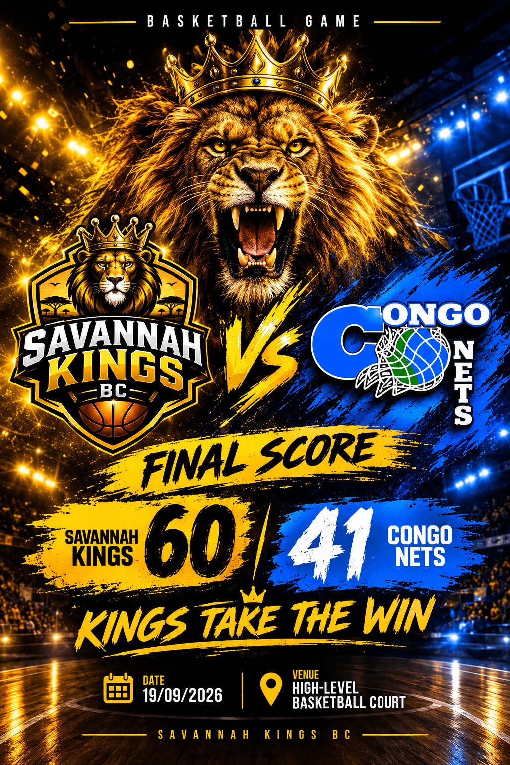 Savannah Kings Finish the Job against Congo Nets
